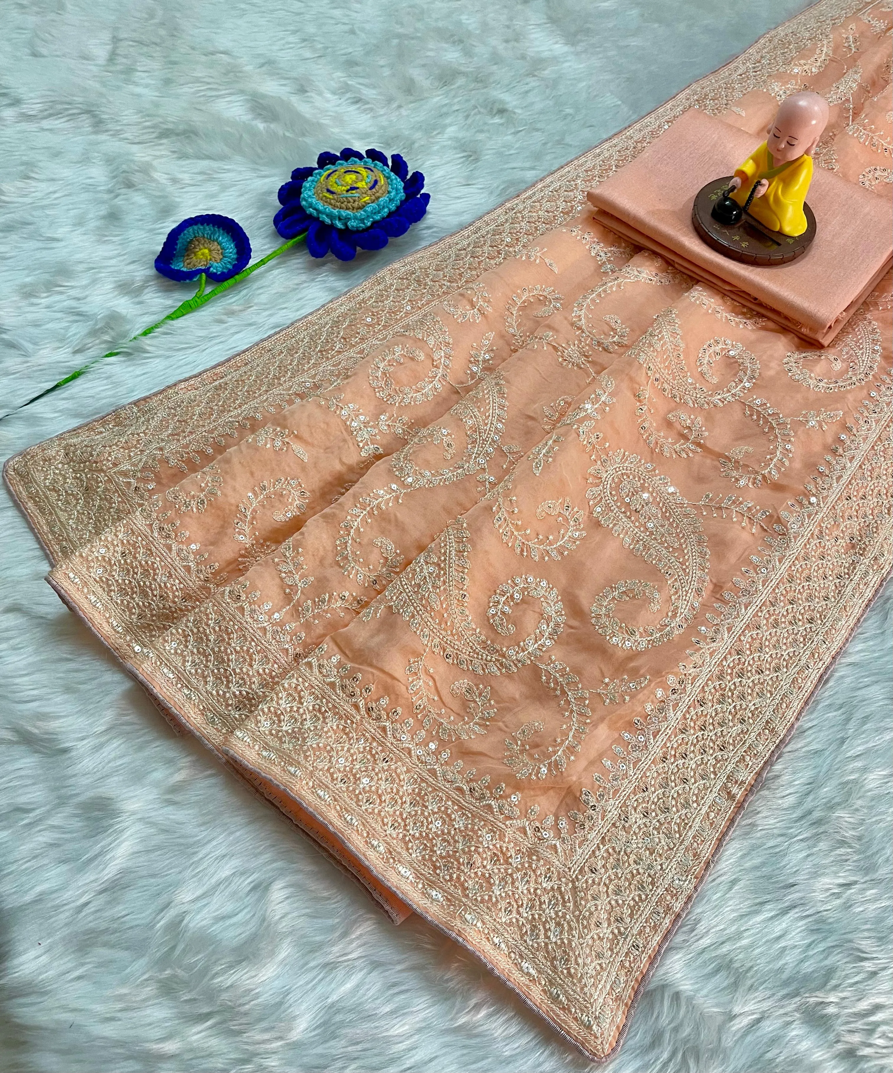 Silk Fabric Premium Saree - Image 8 in Surat